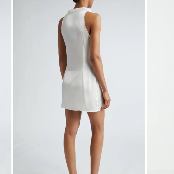 Nolita Embroidered Stretch Satin Mini Dress - Picture 4 of 9